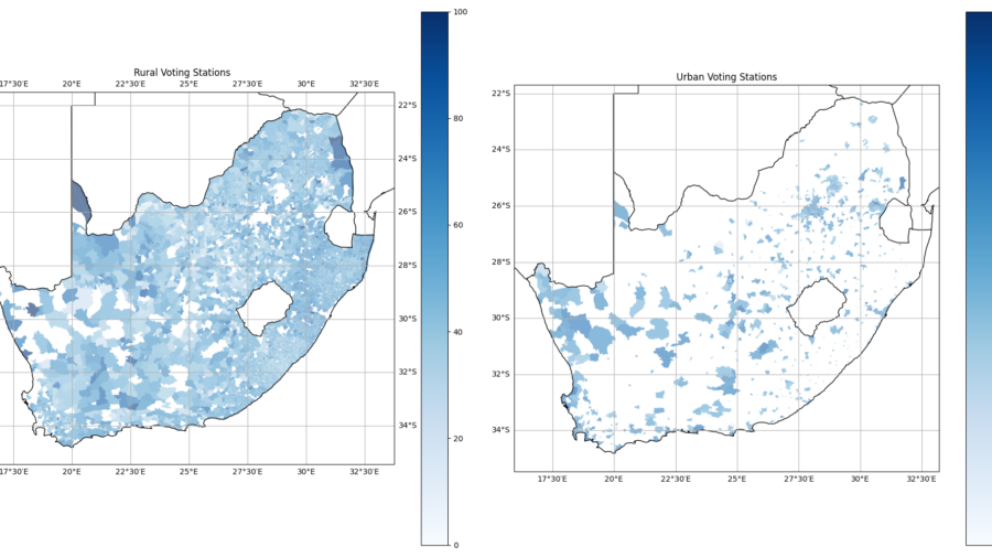 South Africa Urban Rural Voter Turnout